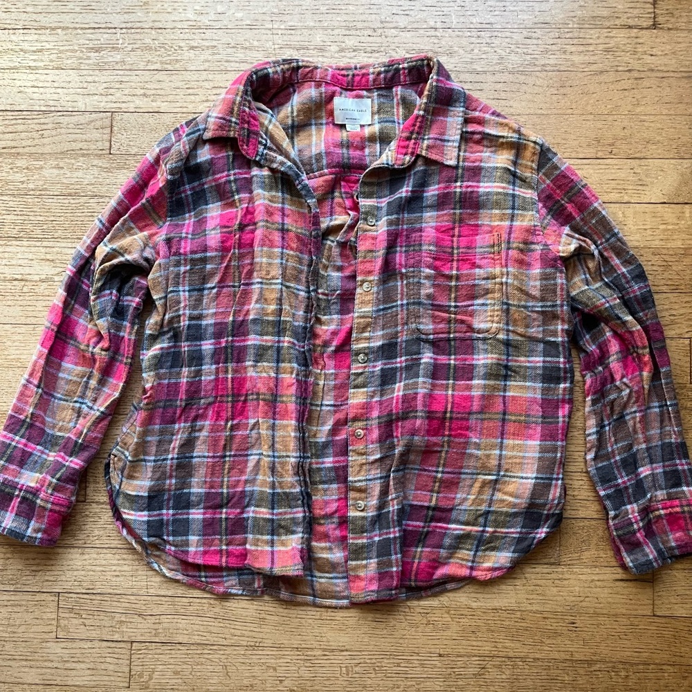 American Eagle Pink Flannel